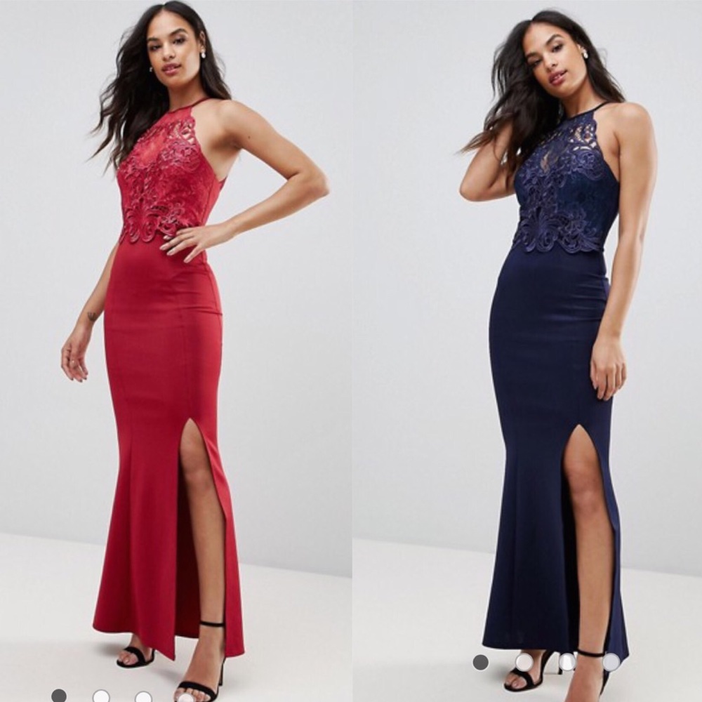 🛑❌ SOLD❌🛑Red lace fishtail Occasion Dress🔥🔥 - Picture 4 of 7